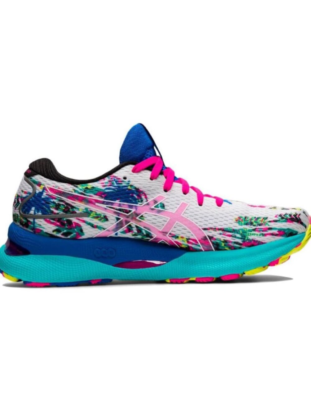 NEW Asics GEL Nimbus 24 Multicolor Turquoise Blue Pink Yellow 9.5 US 41.5 EUR